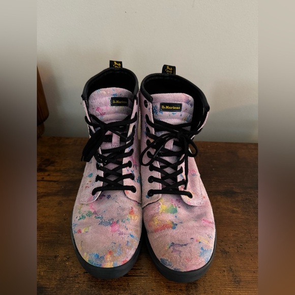 Dr. Martens Multicolor Splatter Boots - Picture 3 of 5